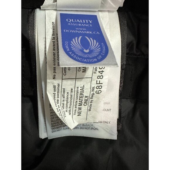 Vetements Canada Goose Down Jacket Parka color black sz XL - Picture 10 of 16